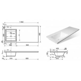 Умывальник Style Line Даллас/эстетика СС-00000516 100x48, левый